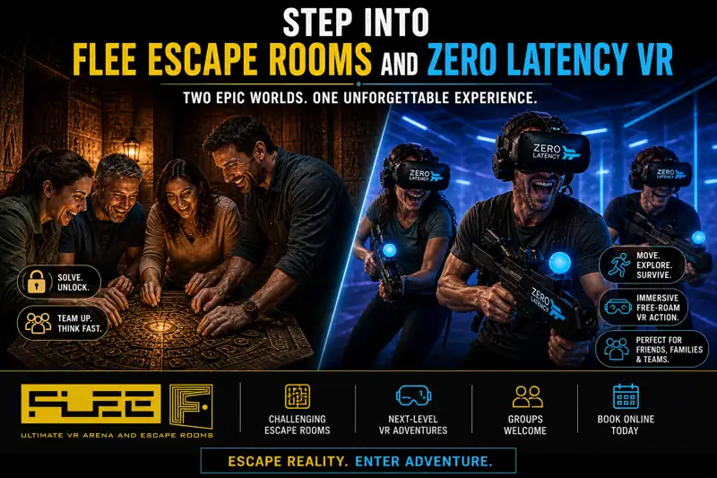ESCAPE GAME + VR PARTY PACKAGE FOR 16 PLAYERS